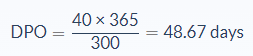 Days Payable Outstanding (DPO) | Formula, Example, Analysis, Calculator